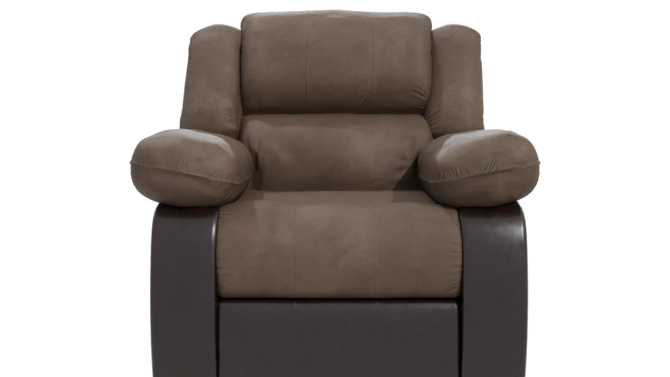 Stylish Reclining Fabric Armchair 3D Model - Professional 3D Model Render 11