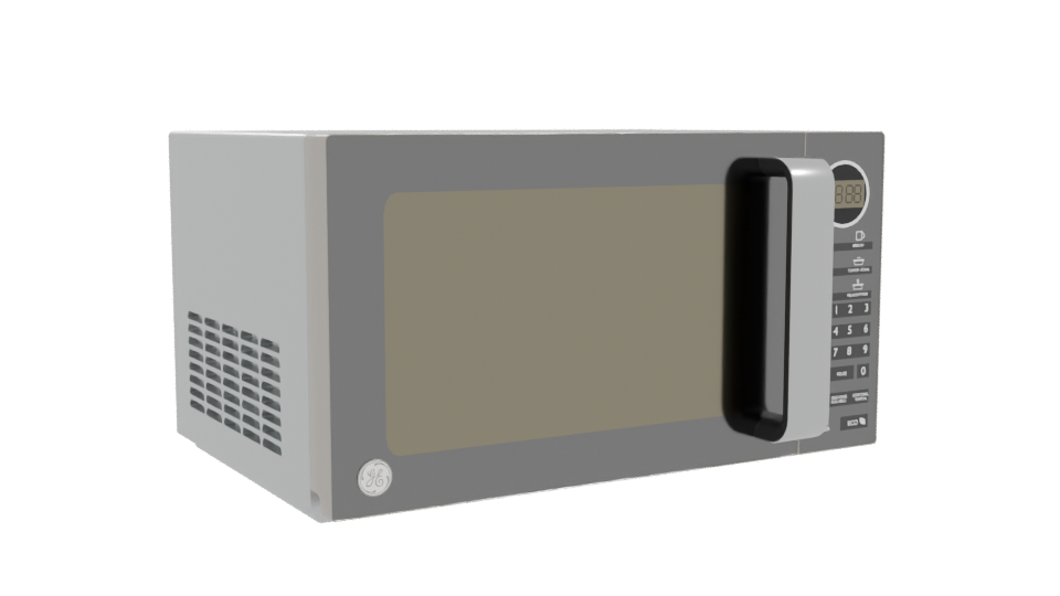 Sleek Microwave Oven 3D Model - Professional 3D Model Render 10