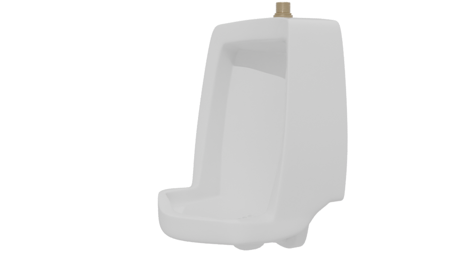 Ceramic Wall-Mounted Urinal Model - Professional 3D Model Render 13