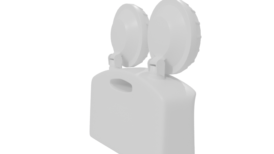 Dual Head LED Emergency Light 3D Model - Professional 3D Model Render 7