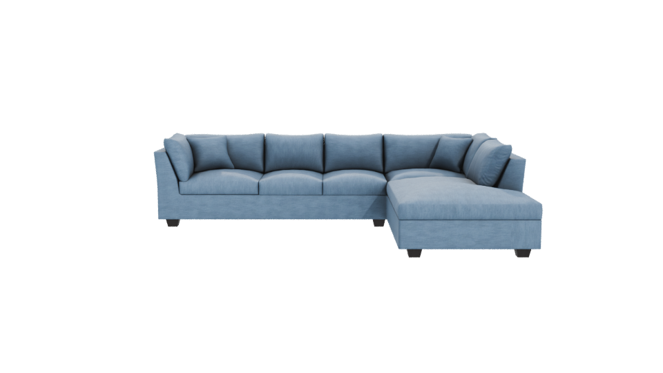 Luxury L-Shaped Sofa 3D Model - Professional 3D Model Render 11