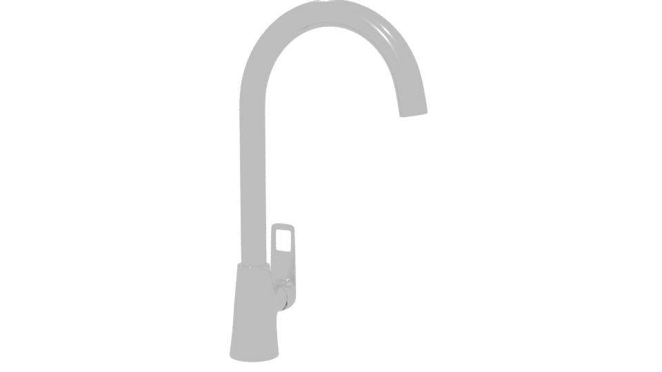 Sleek Modern Kitchen Faucet 3D Model - Professional 3D Model Render 6