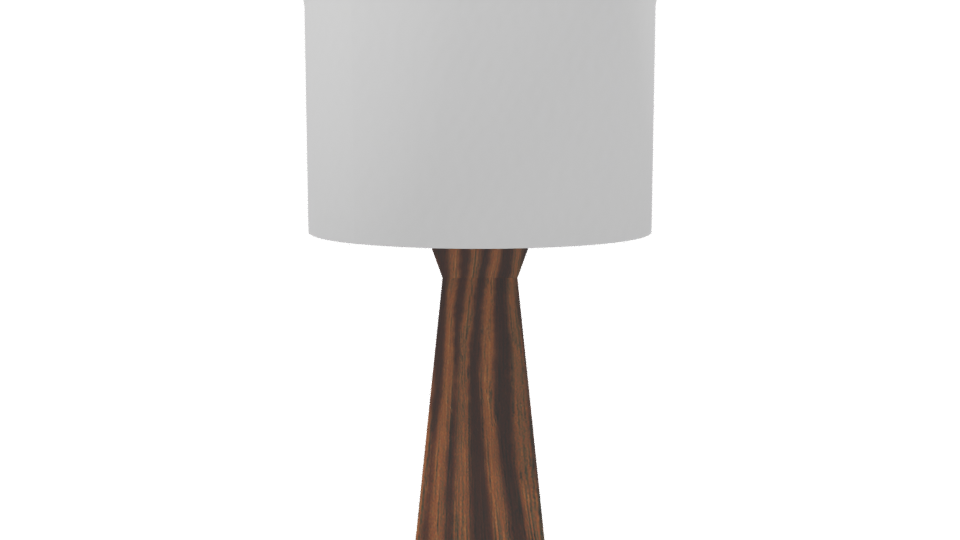 Minimalist Wooden Table Lamp 3D - Professional 3D Model Render 8