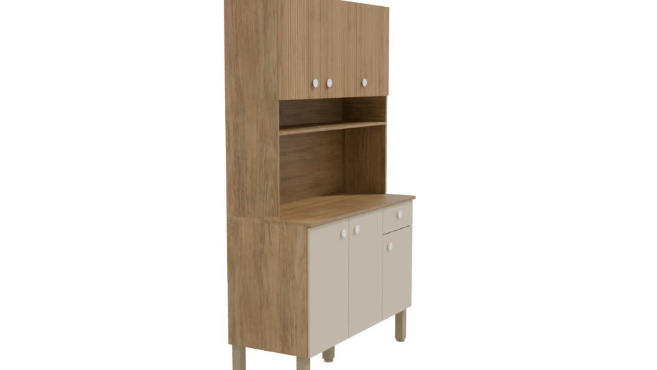 Modern Kitchen Cabinet 3D Model - Professional 3D Model Render 9