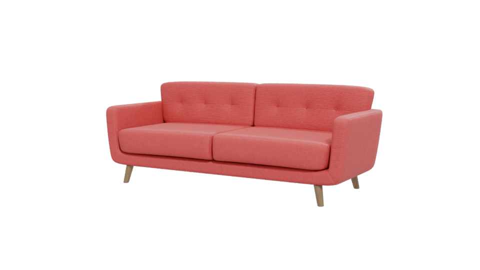 Stylish Modern Fabric Sofa 3D Model - Professional 3D Model Render 12