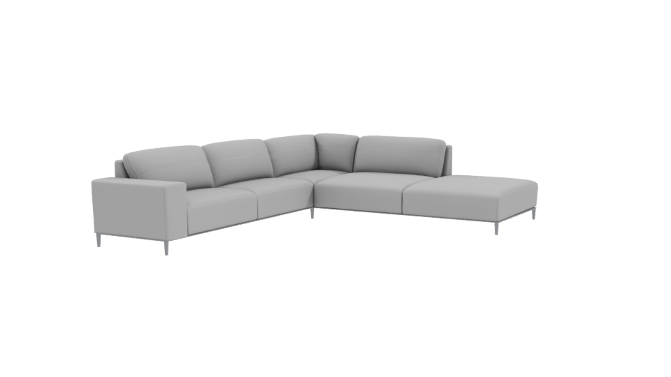 Stylish L-Shaped Sofa Model - Professional 3D Model Render 9