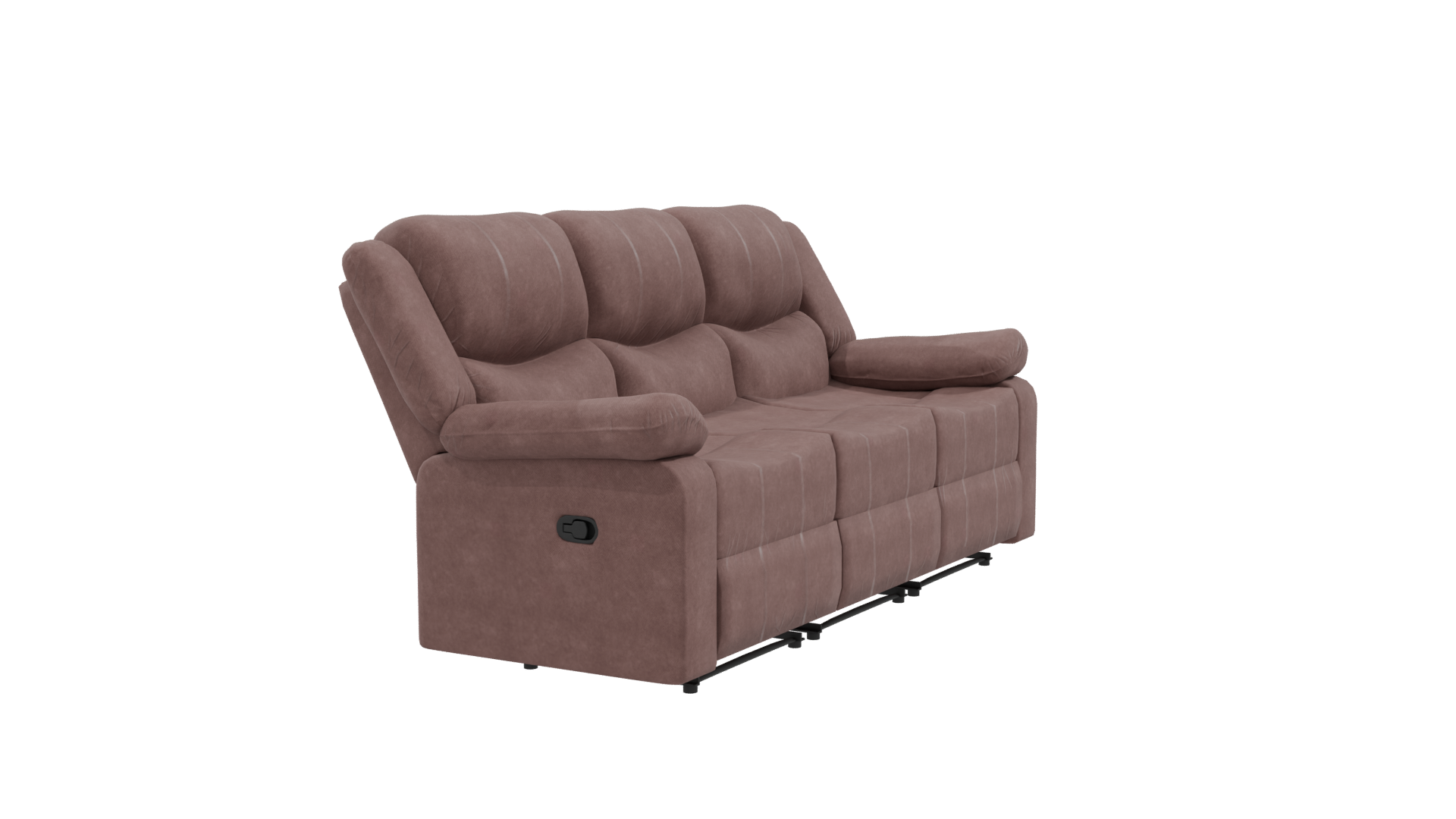 Contemporary Reclining Sofa Model - Professional 3D Model Render 9