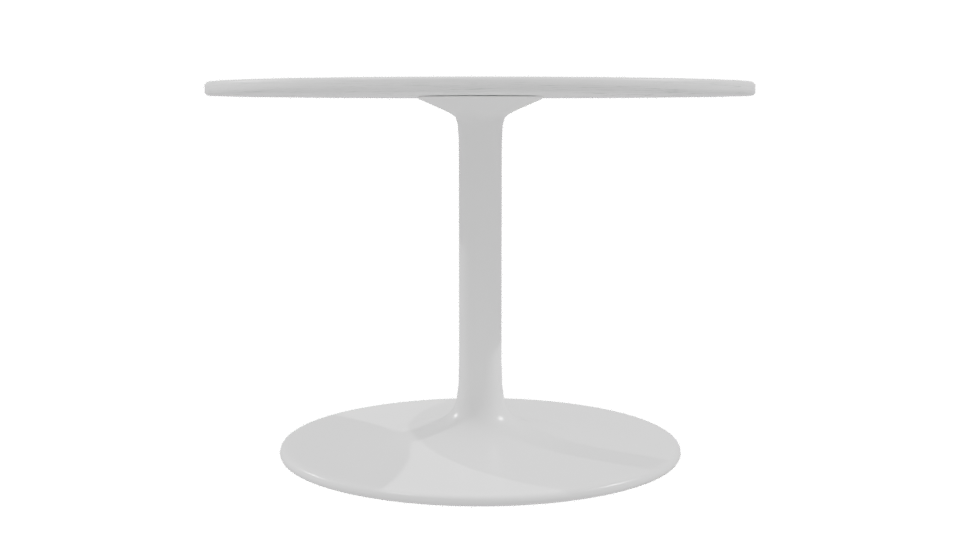 Minimalist Round Dining Table 3D - Professional 3D Model Render 9