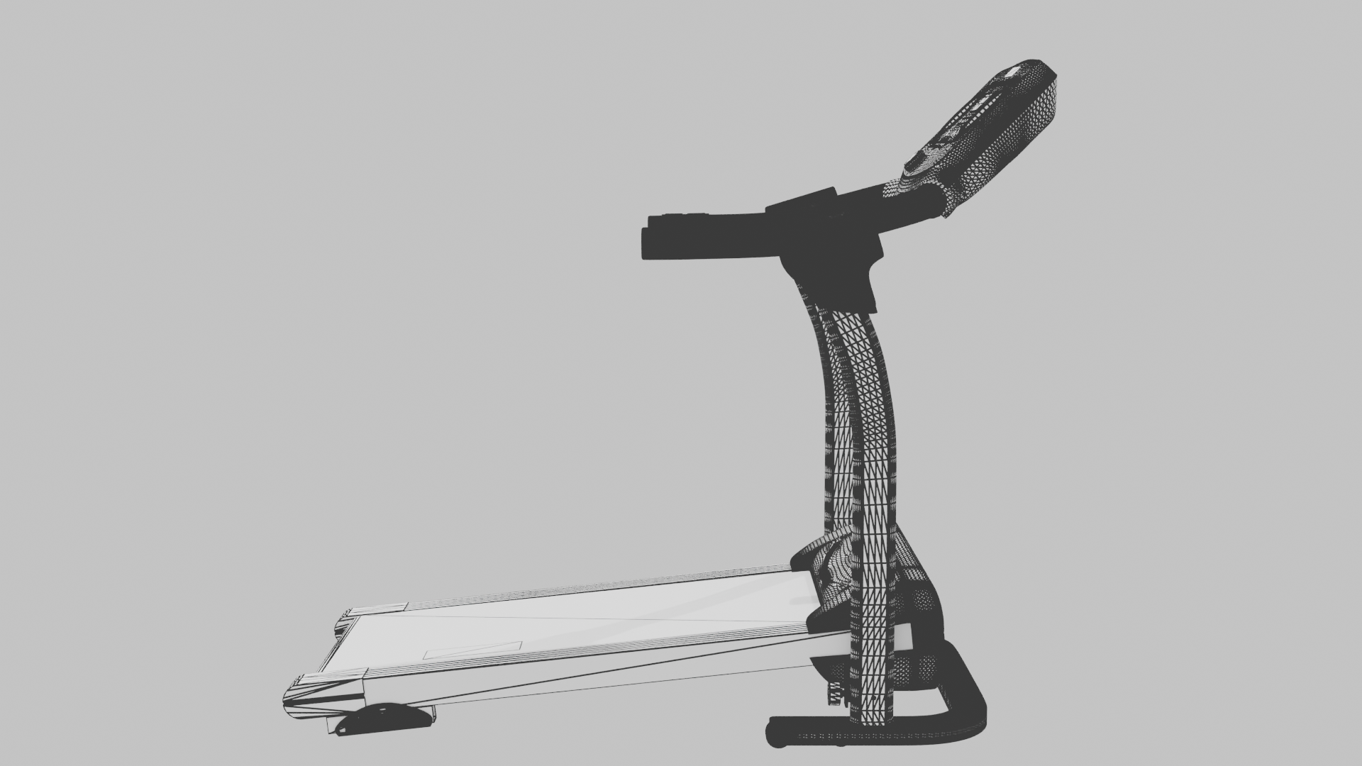 Modern Treadmill 3D Model - Professional 3D Model Render 15