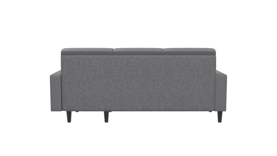 Contemporary Fabric Sectional Sofa 3D Model - Professional 3D Model Render 5