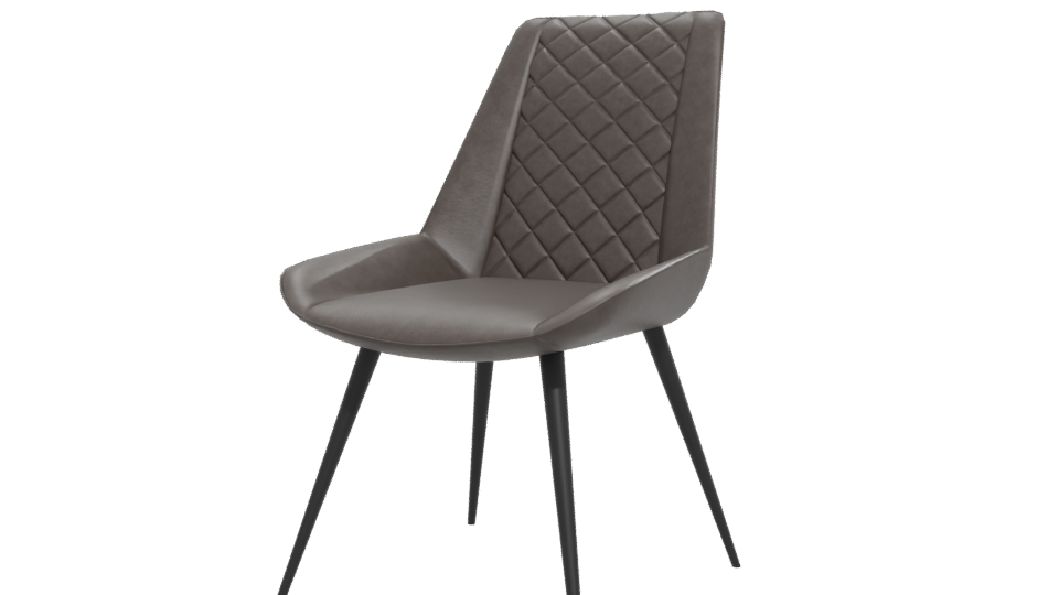 Stylish Modern Dining Chair 3D - Professional 3D Model Render 12