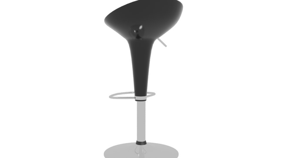 Stylish Modern Bar Stool 3D - Professional 3D Model Render 4