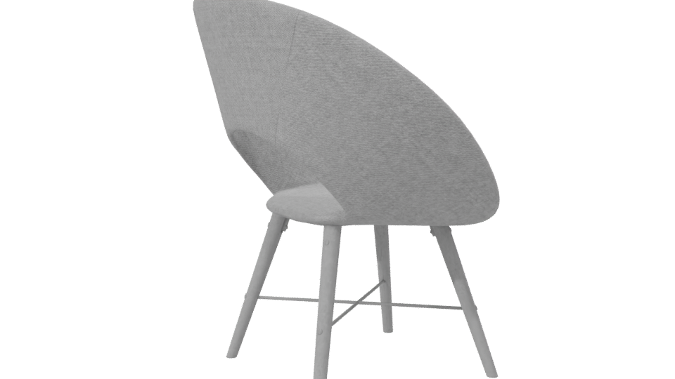 Contemporary Fabric Armchair 3D - Professional 3D Model Render 7