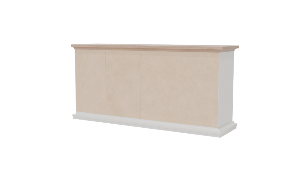 Modern Wooden Dresser 3D Model - Professional 3D Model Render 6