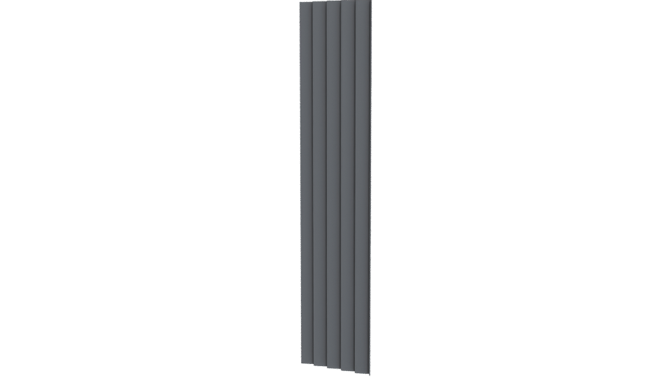 Stylized Vertical Slat Panel 3D - Professional 3D Model Render 12