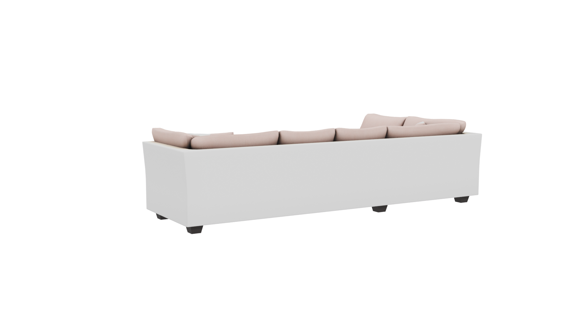 Modern L-Shaped Sofa 3D Model - Professional 3D Model Render 4
