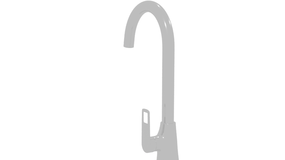Sleek Modern Kitchen Faucet 3D Model - Professional 3D Model Render 13