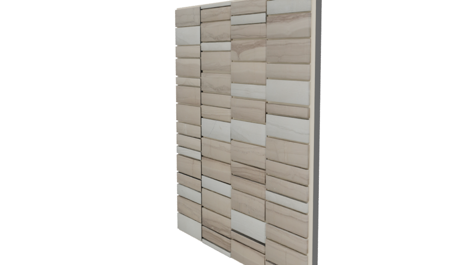Elegant Decorative Wall Tiles 3D - Professional 3D Model Render 13