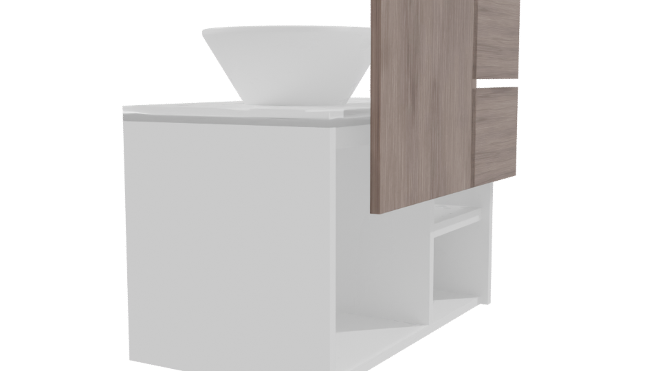 Modern Bathroom Vanity 3D Model - Professional 3D Model Render 9