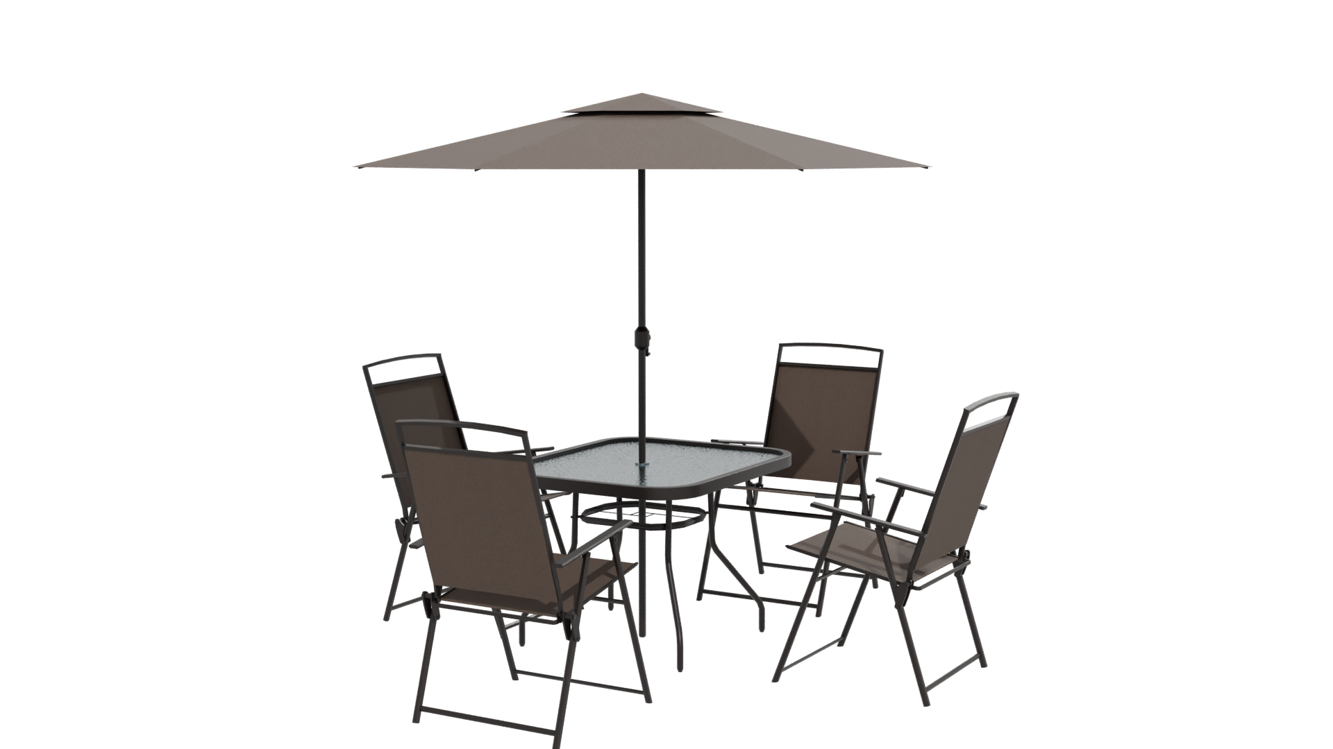 Elegant Outdoor Dining Set 3D Model - Professional 3D Model Render 12