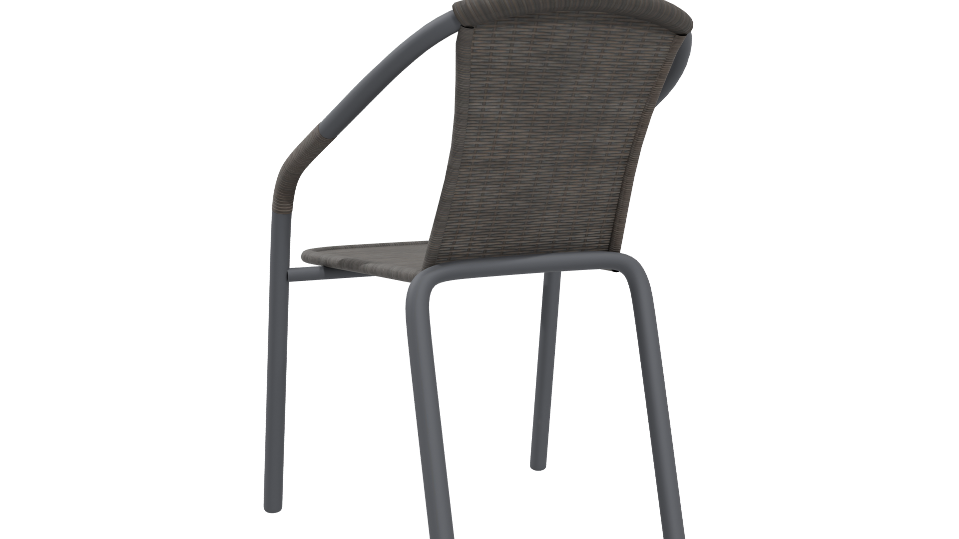 Stylish Outdoor Dining Chair 3D Model - Professional 3D Model Render 4
