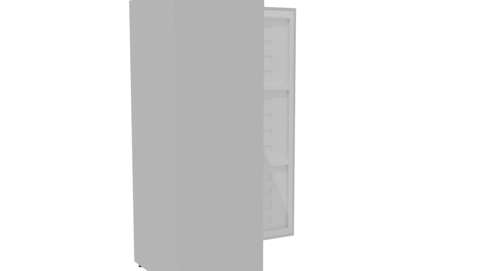 Sleek White Refrigerator 3D Model - Professional 3D Model Render 7