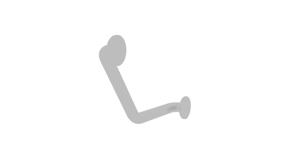 Stylish Bathroom Grab Bar 3D - Professional 3D Model Render 3