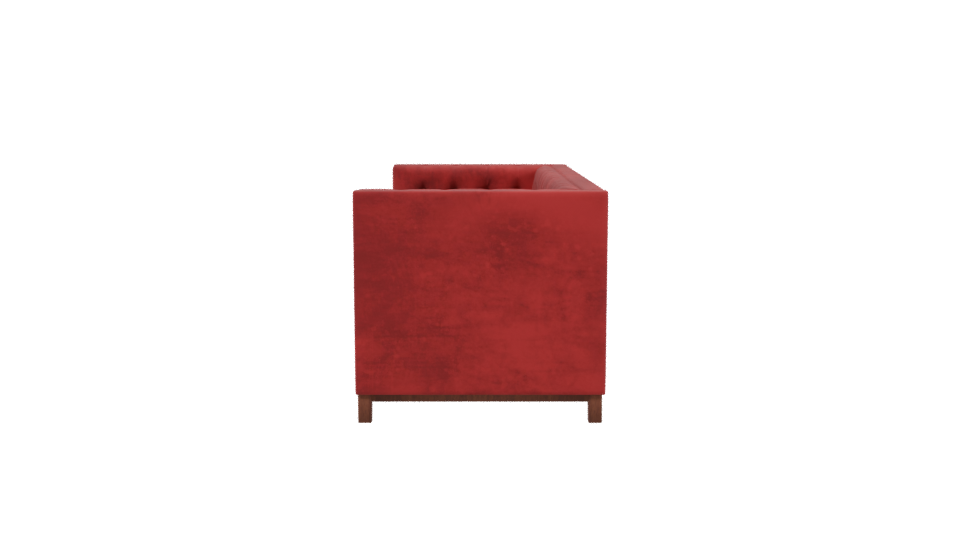 Elegant Velvet Sofa 3D Model - Professional 3D Model Render 2