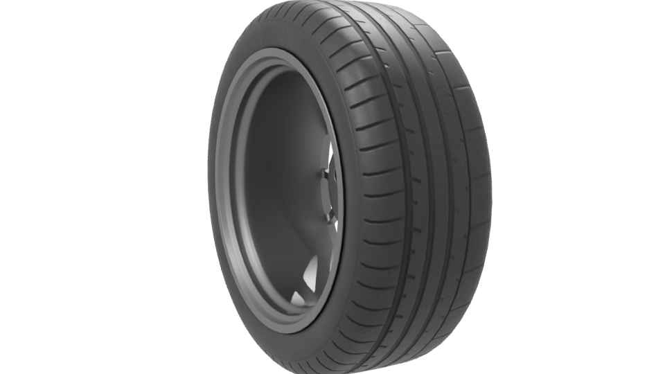 Sporty Racing Wheel Model 3D - Professional 3D Model Render 7