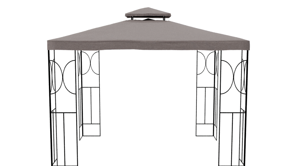 Stylish Outdoor Canopy Tent - Professional 3D Model Render 8
