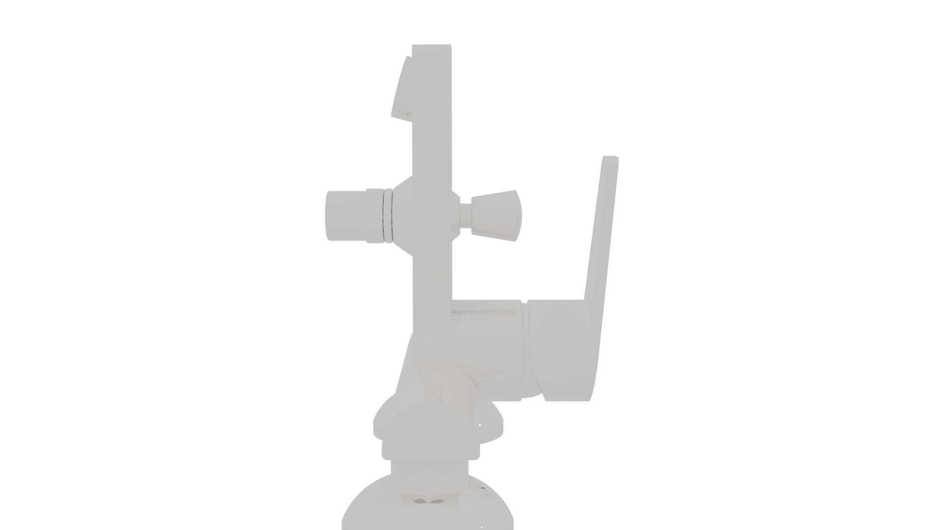 Sleek Modern Kitchen Faucet 3D Model - Professional 3D Model Render 2