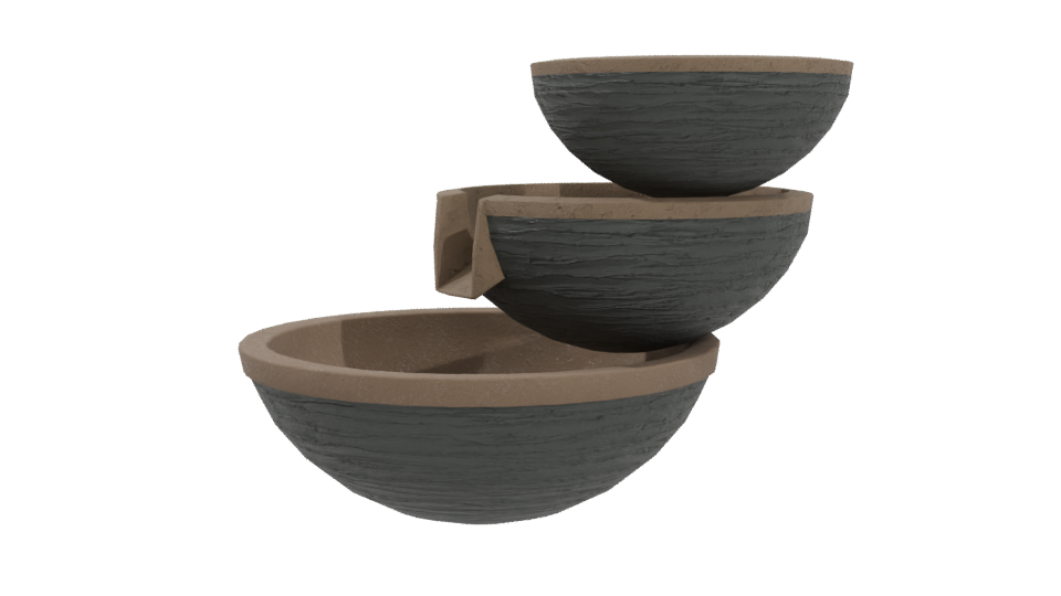 Stylish Tiered Fountain Model - Professional 3D Model Render 4