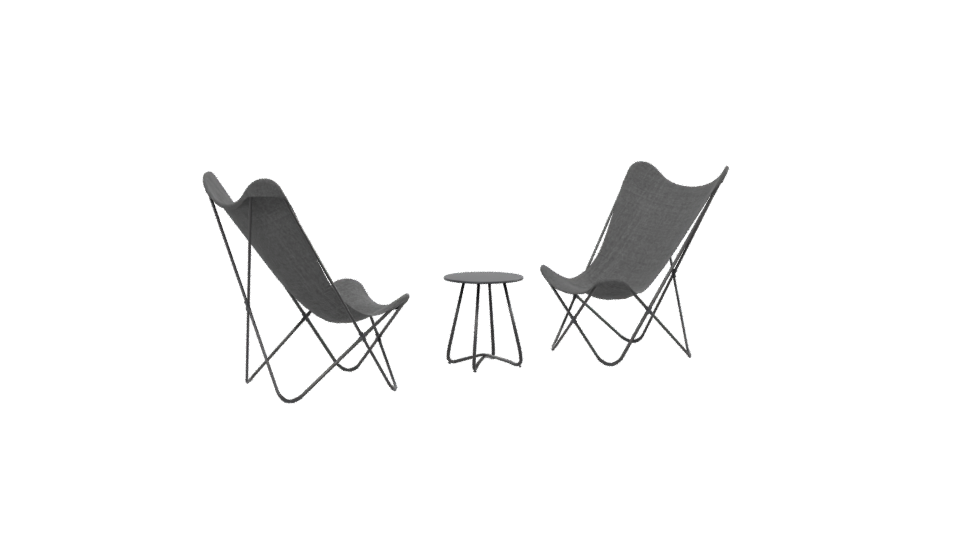 Stylish Modern Folding Chair 3D Model - Professional 3D Model Render 13