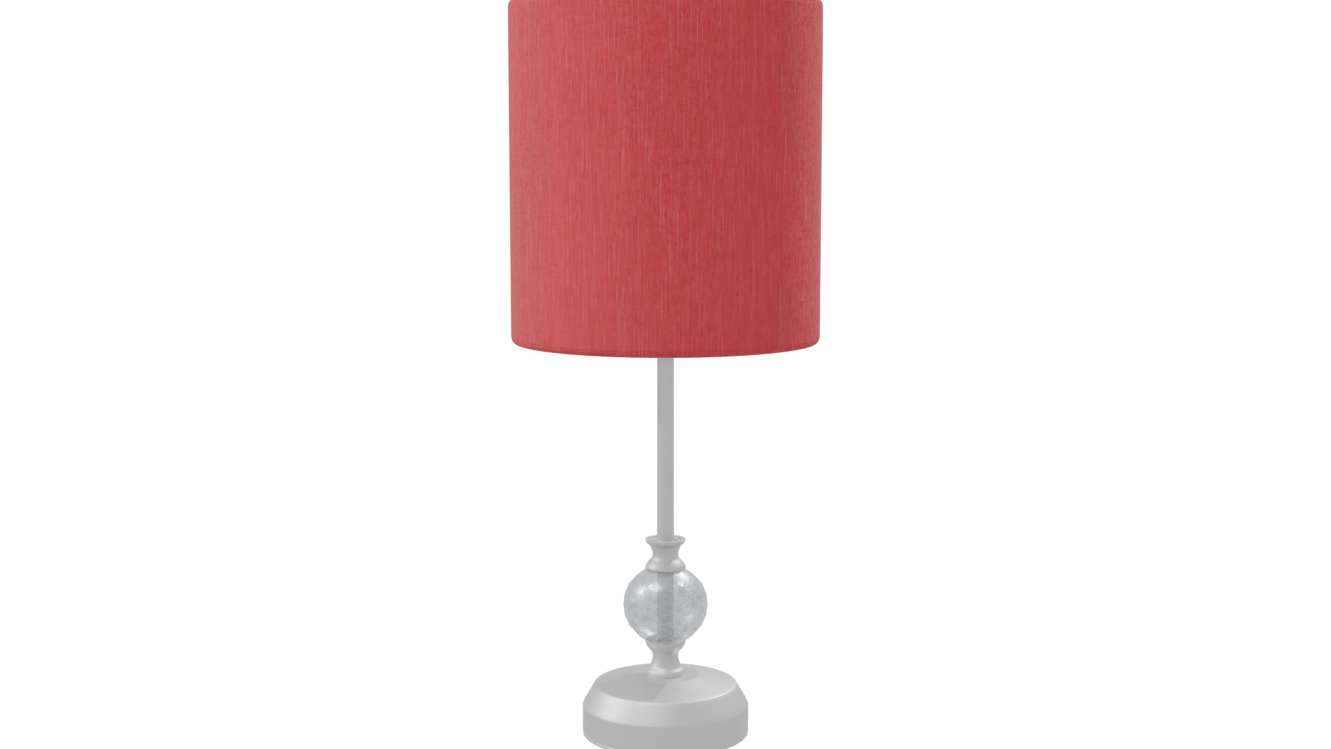 Stylish Red Table Lamp 3D - Professional 3D Model Render 8
