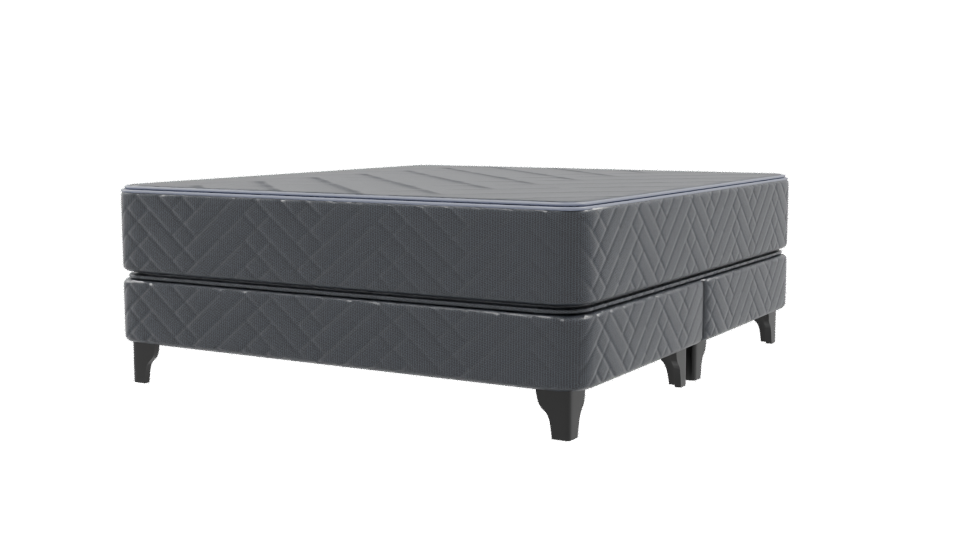 Stylish King Size Bed Model - Professional 3D Model Render 9