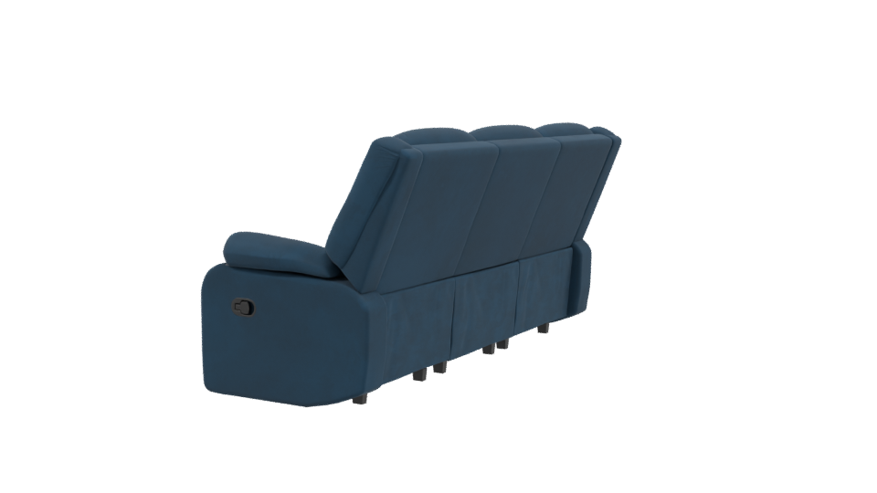 Stylish Reclining Sofa 3D Model - Professional 3D Model Render 3