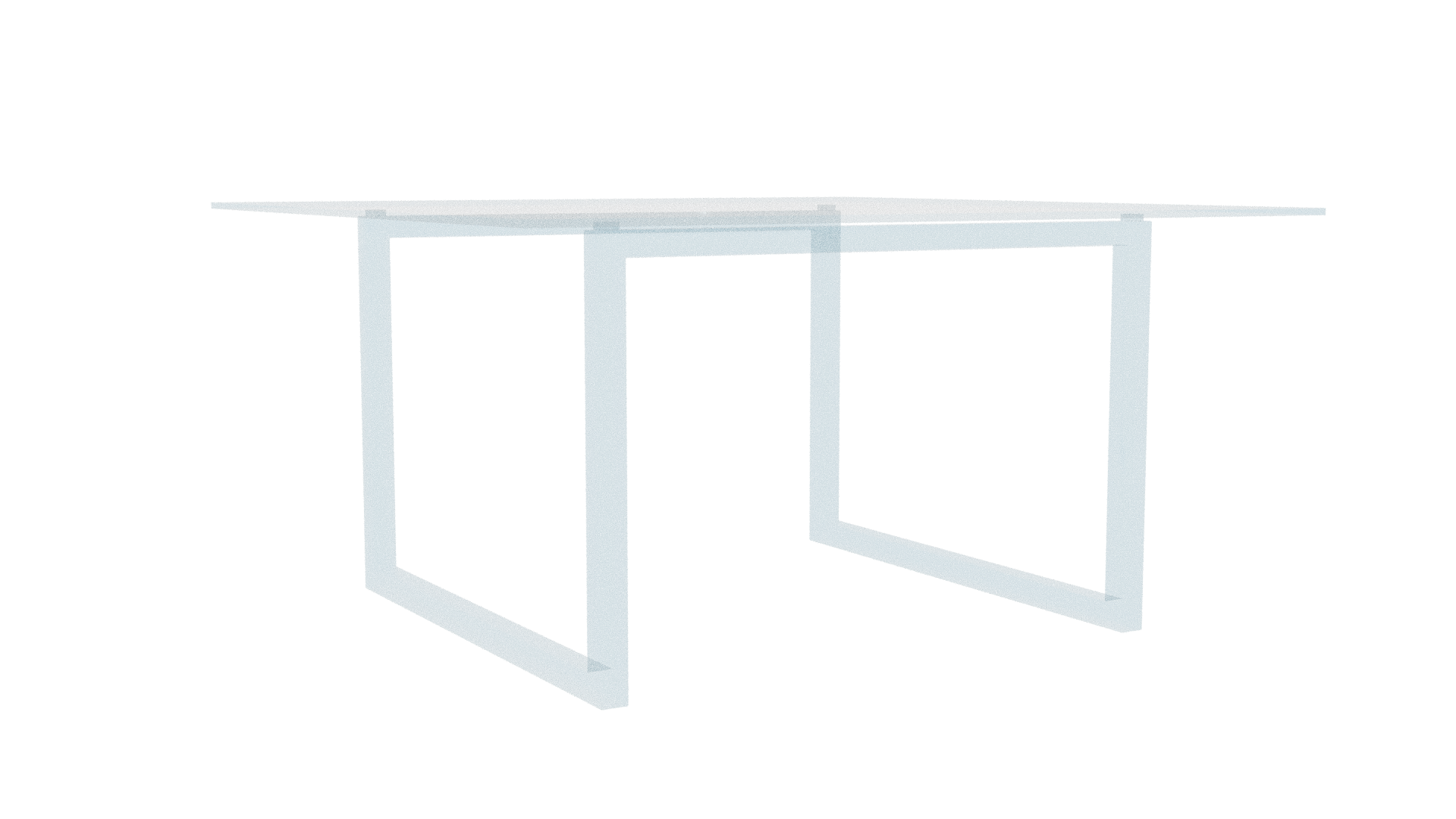 Contemporary Glass Top Dining Table 3D Model - Professional 3D Model Render 10