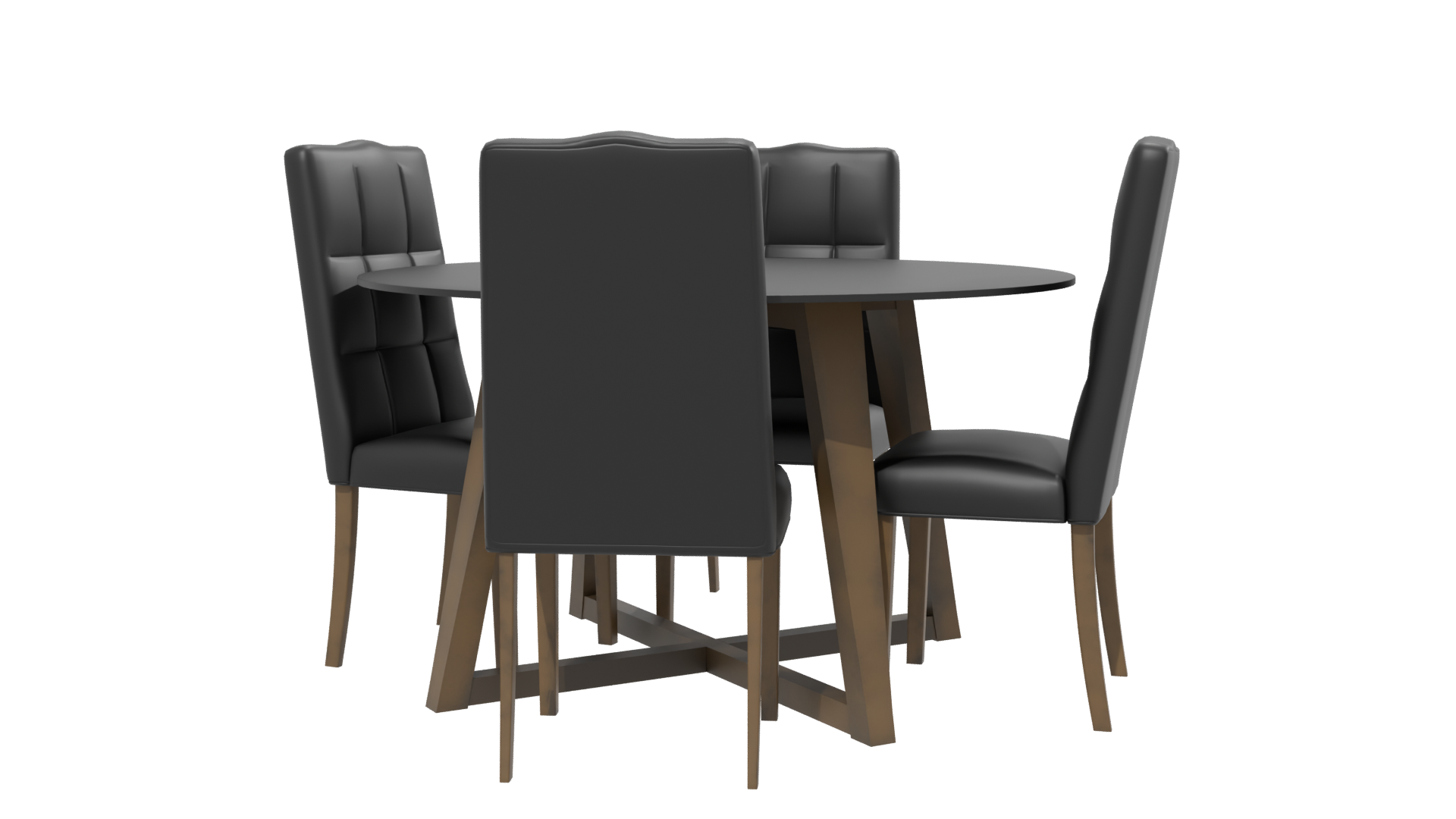 Contemporary Glass Dining Set 3D - Professional 3D Model Render 13