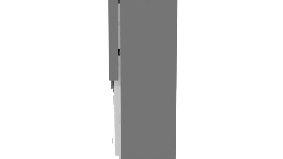 Sleek Modern Refrigerator 3D Model - Professional 3D Model Render 2