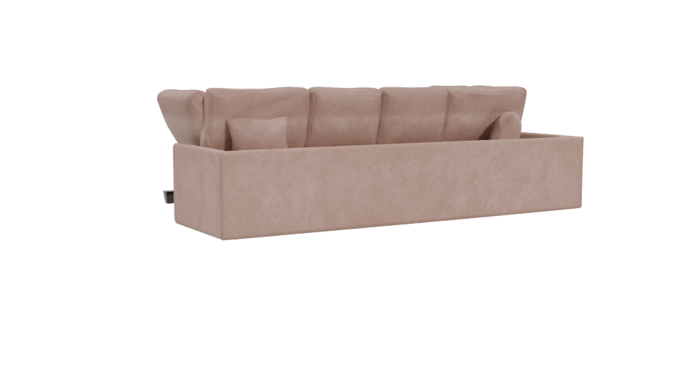 Contemporary L-Shaped Sofa Model - Professional 3D Model Render 4