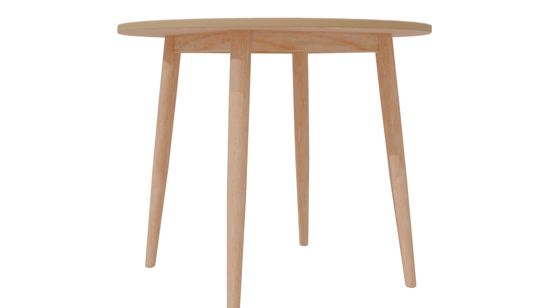 Elegant Round Wooden Table 3D - Professional 3D Model Render 7