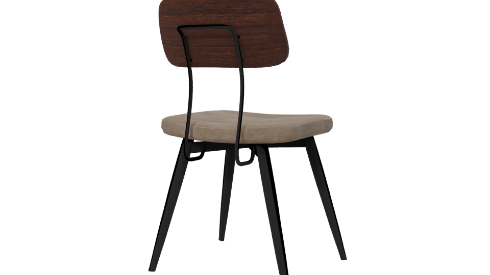 Stylish Modern Dining Chair 3D Model - Professional 3D Model Render 6