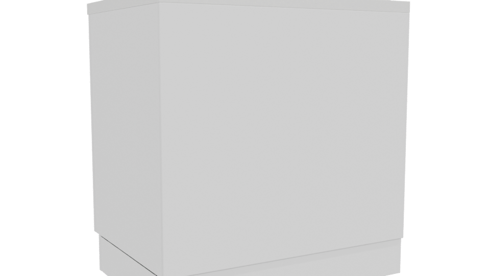 Stylish Wooden Bar Counter 3D - Professional 3D Model Render 4