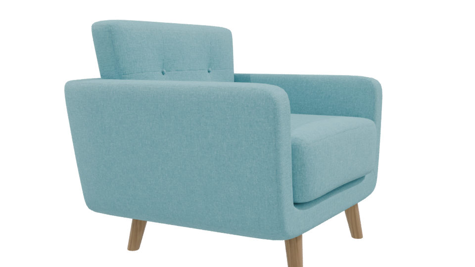 Stylish Modern Armchair 3D - Professional 3D Model Render 9