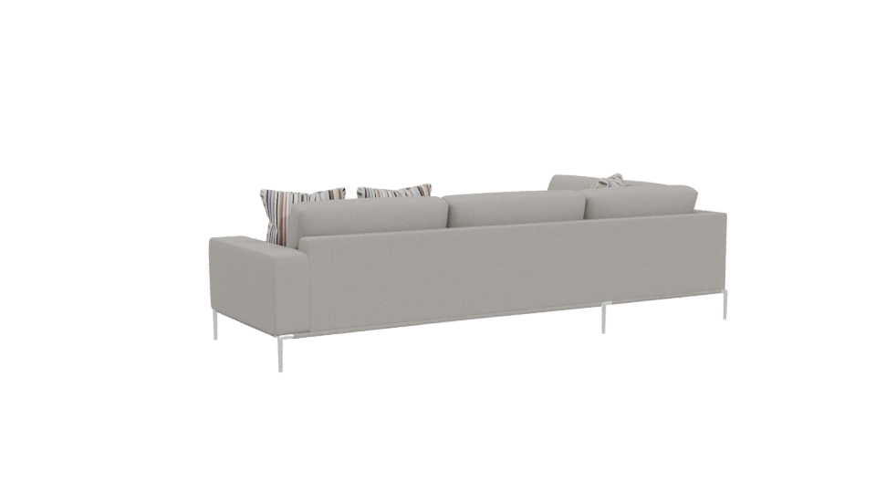 Stylish Sectional Sofa Model - Professional 3D Model Render 4