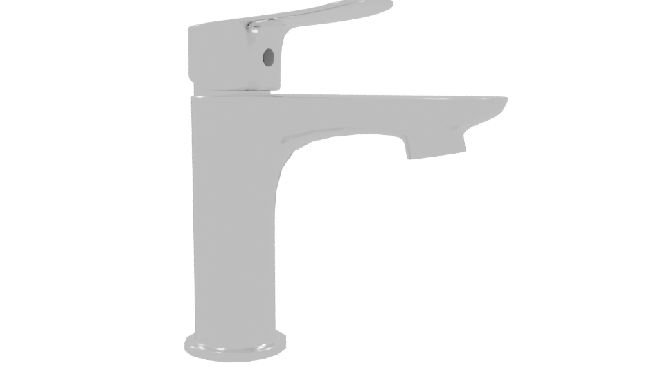 Polished Metallic Kitchen Sink Model - Professional 3D Model Render 9