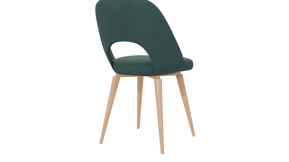 Stylish Modern Dining Chair 3D - Professional 3D Model Render 6