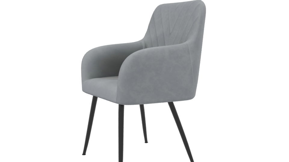 Modern Gray Occasional Chair 3D - Professional 3D Model Render 13