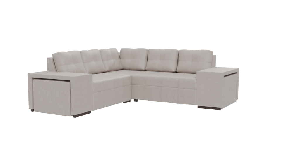 Contemporary Michelle Sectional Sofa 3D - Professional 3D Model Render 12