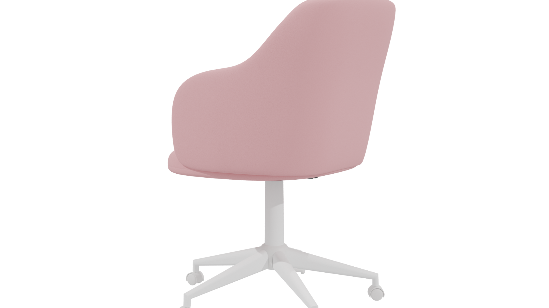 Stylish Pink Office Chair 3D - Professional 3D Model Render 15